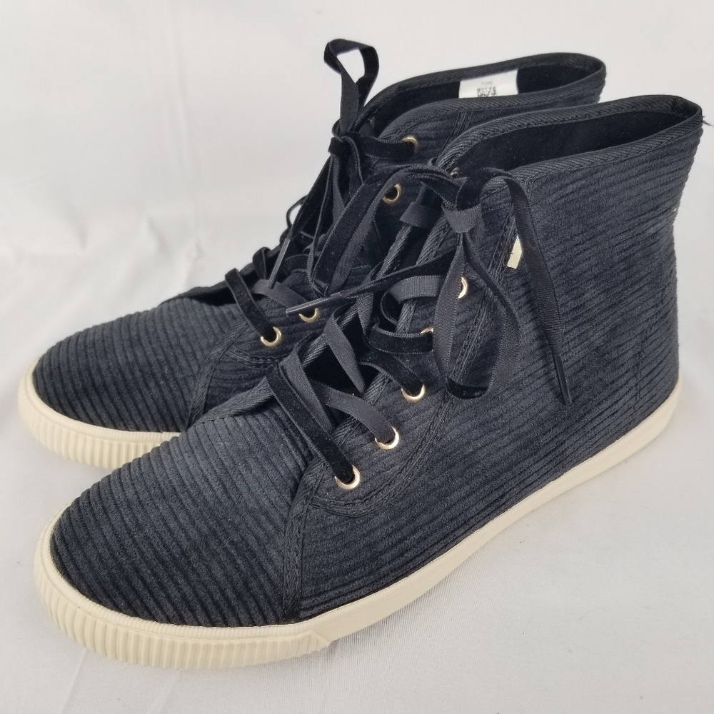 TOMS-  Women’s Sz.6.5 Camarillo Corduroy Hi Top Athletic Shoes 10012417 NWOT
